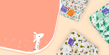 miosolo all in one nappy collection page banner with three miosolos