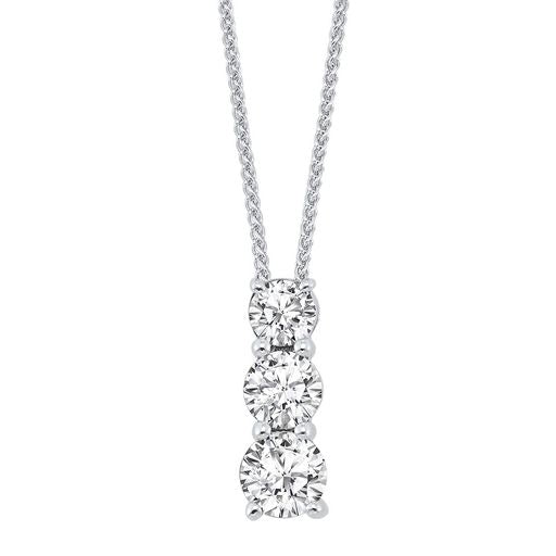 Amazon.com: Bling Jewelry Bridal Classic Delicate Solitaire Cubic Zirconia  AAA CZ 2CTW Three Stone Past Present Future Necklace For Women Teens Prom  14K Gold Plated Brass: Chain Necklaces: Clothing, Shoes & Jewelry