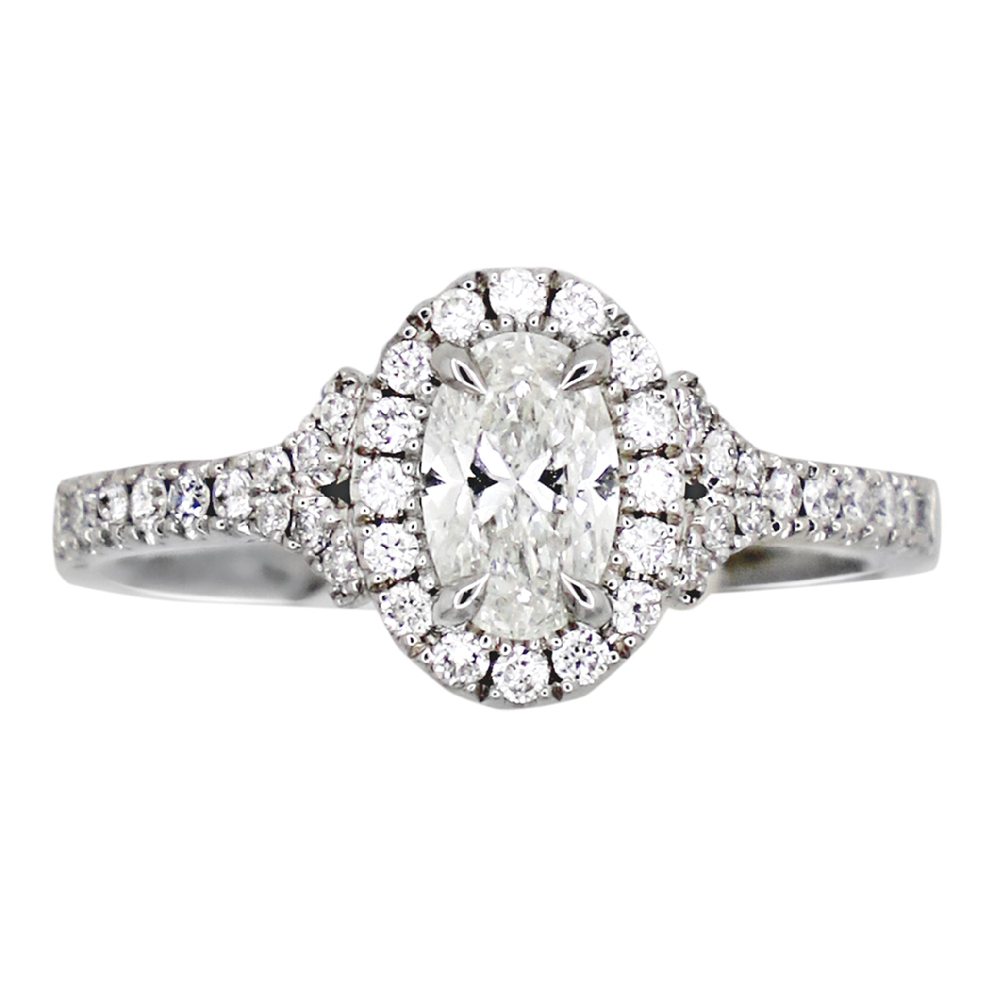 Complete Oval Engagement Ring International Diamond Center