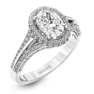 Simon G. Men's Two-Tone Rose & White Diamond Ring