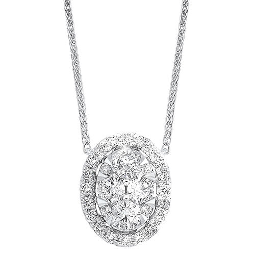 Diamond Cluster Pendant Necklace – Ring Concierge