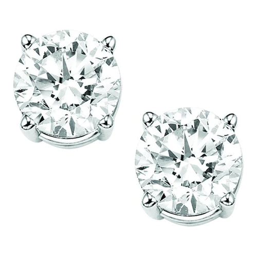 25 Carat Diamond Stud Earrings, SI2 14K White Gold – Fortunoff