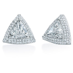 14KW Prong Diamond Studs 1CT  International Diamond Center