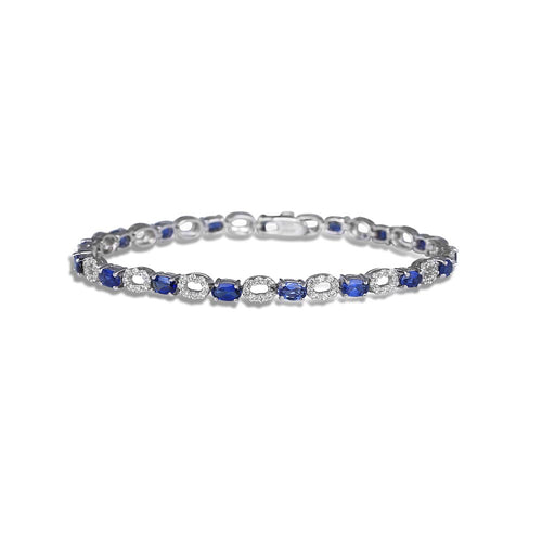 Sapphire, Diamond, White Gold Bracelet, Francesca Amfitheatrof for