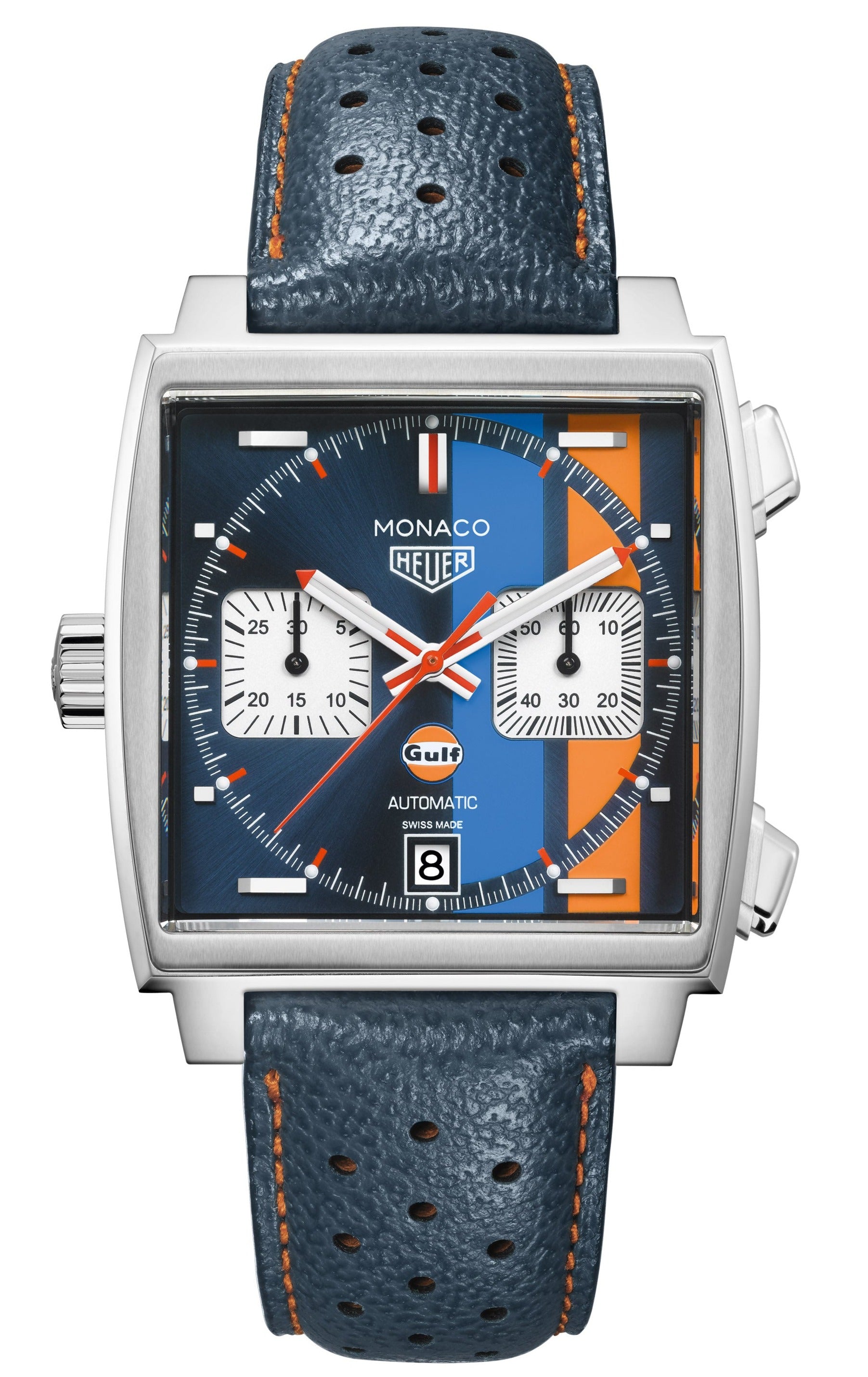 TAG Heuer Monaco Automatic Watch Collection has a sporty design