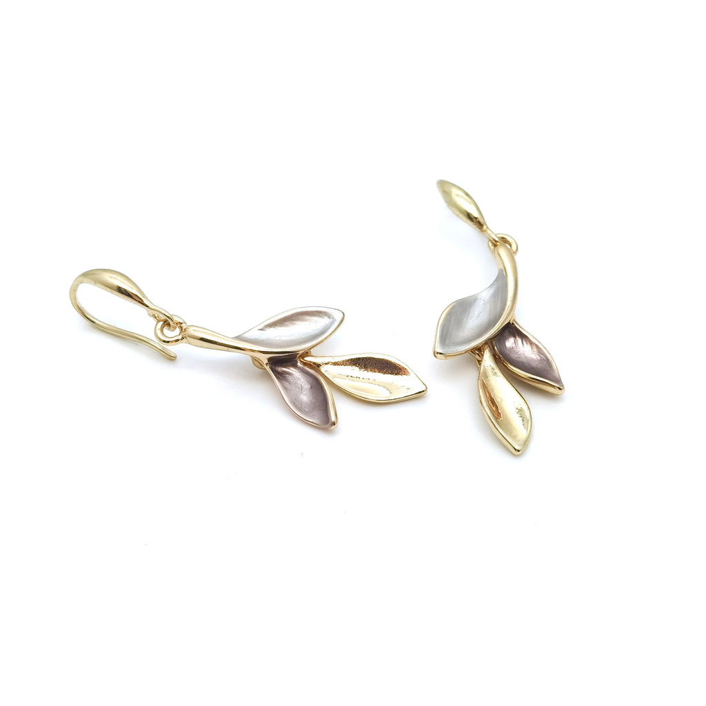 olive leaf earrings