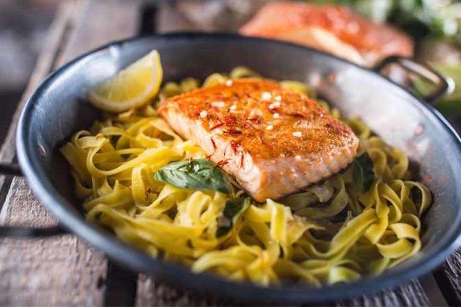 Budget Bites: Grilled Salmon Fettuccini - Seafood Crate