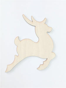 Wood Ornament Size Christmas Reindeer Cut Out