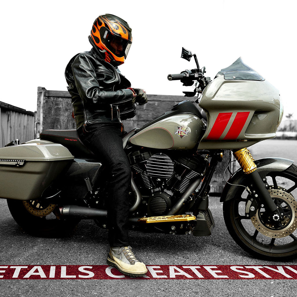 ケンズファクトリー その他ハーレー Ribbed for super E、CV、HDEFI Polished TC kens-factory バイク 