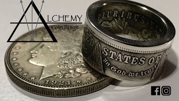 Kennedy Half Dollar Ring (Größe: 11) von Alchemy Coin Rings - Trick.