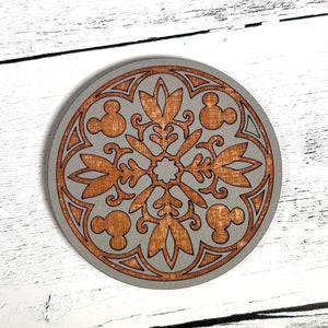 Gray Round Mouse Home Collection Coasters - JRW Design Co.