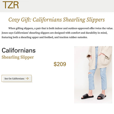 Cozy Gift: Californians Shearling Slippers