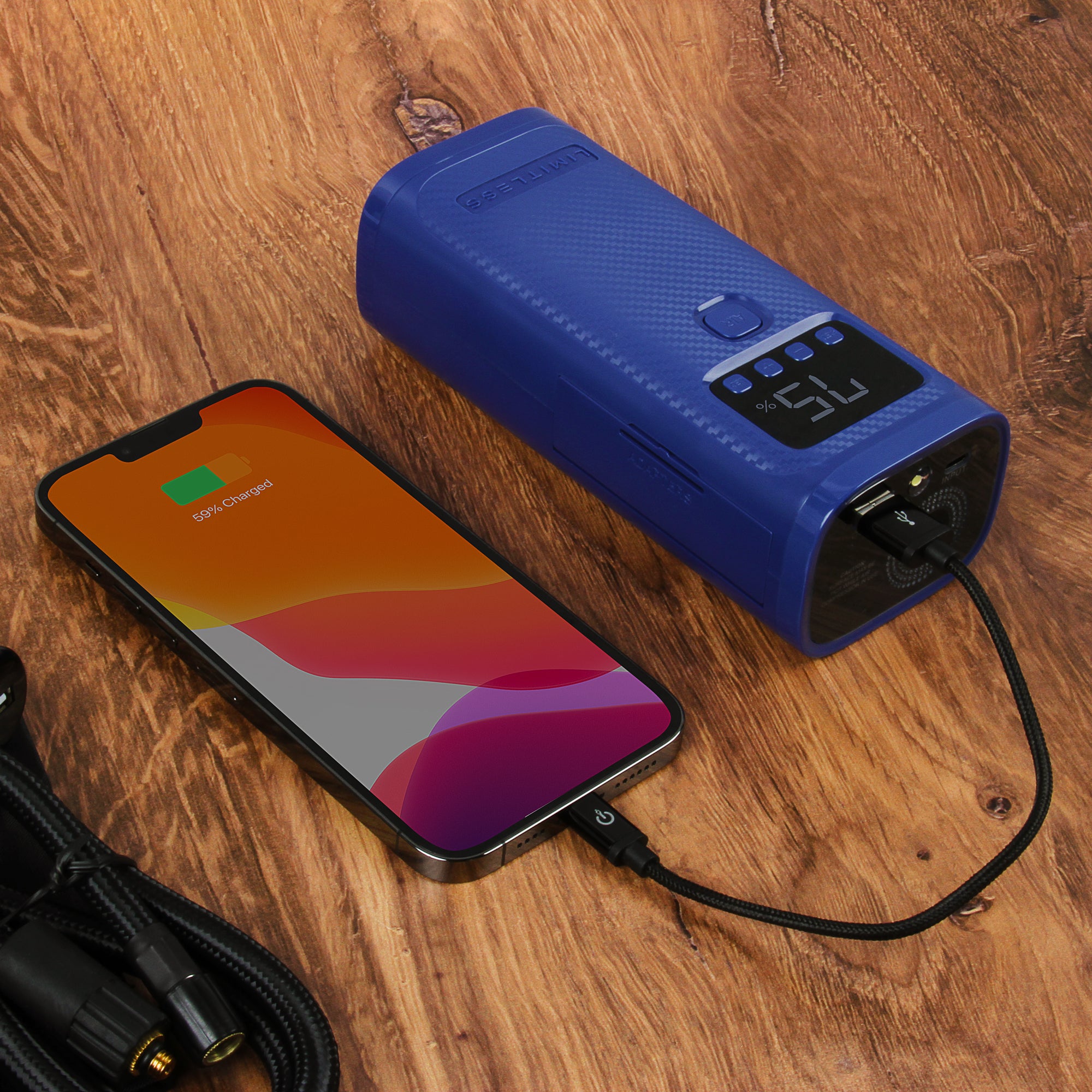 AirPro Portable Air Compressor, Power Bank, and Flashlight 