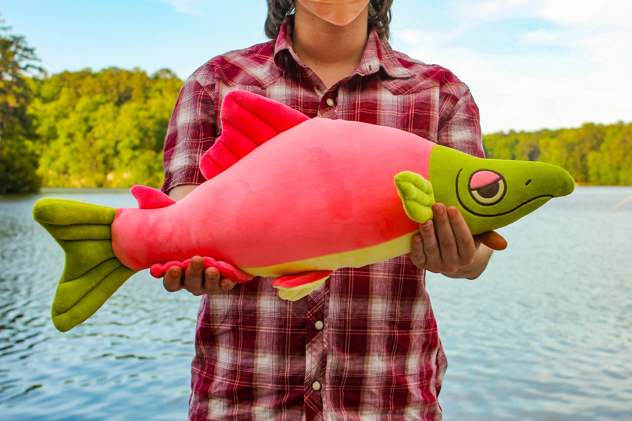 salmon plush