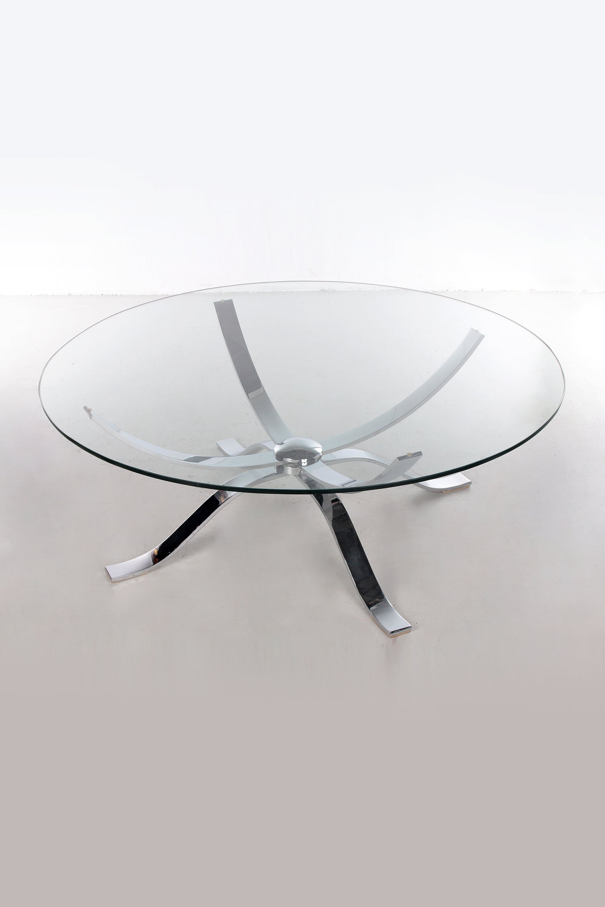 Vintage design coffee table chrome - Timeless – Timeless-Art