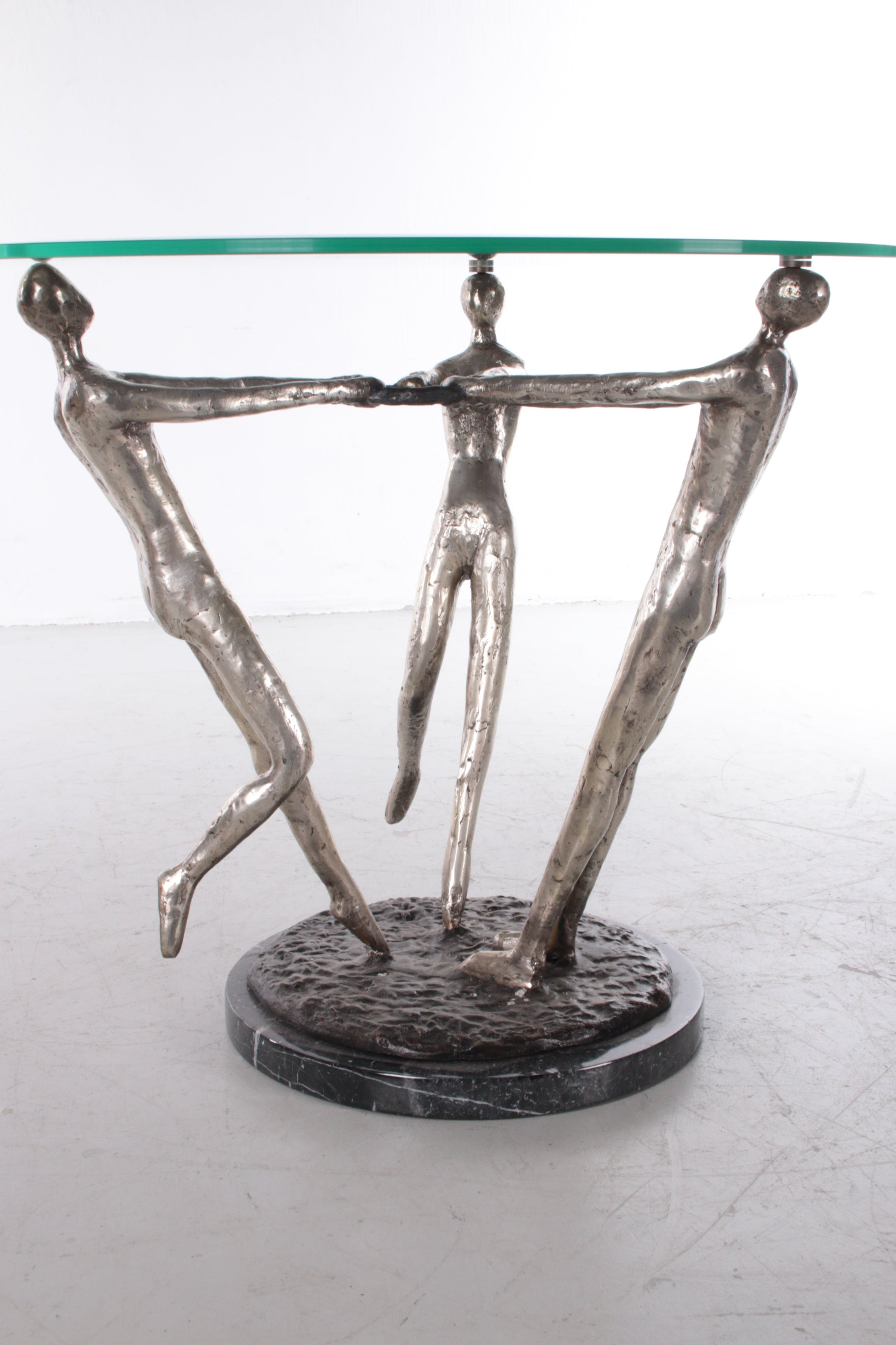 Drie Maagden salontafel modern design van brons,1970 Timeless-Art