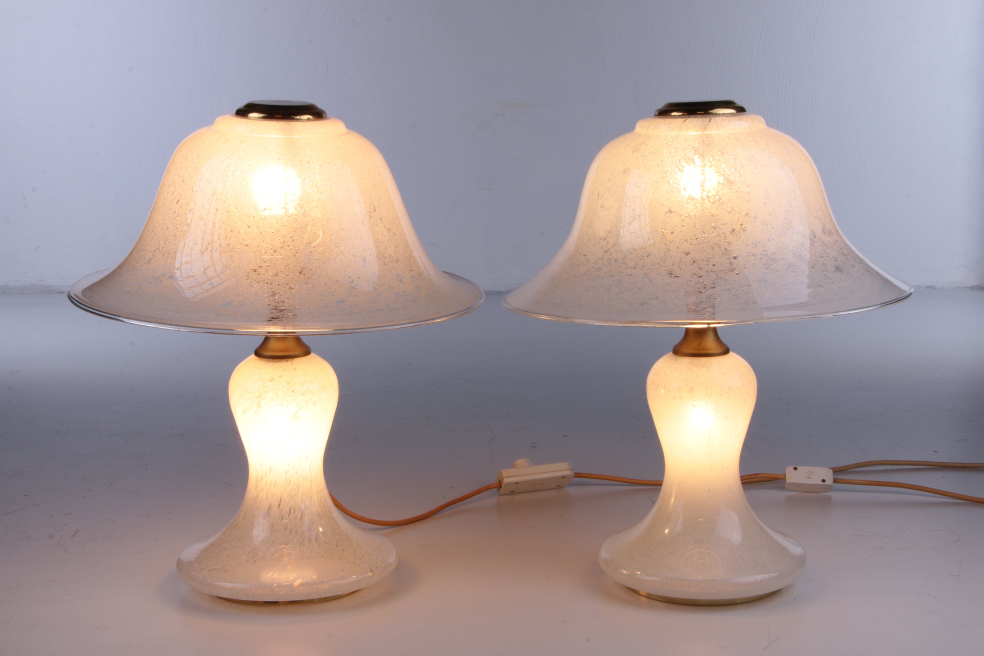 Iets Snelkoppelingen een andere Vintage Set of 2 Doria Table Lamps of Mouth Blown Glass,1970 Germany. –  Timeless-Art