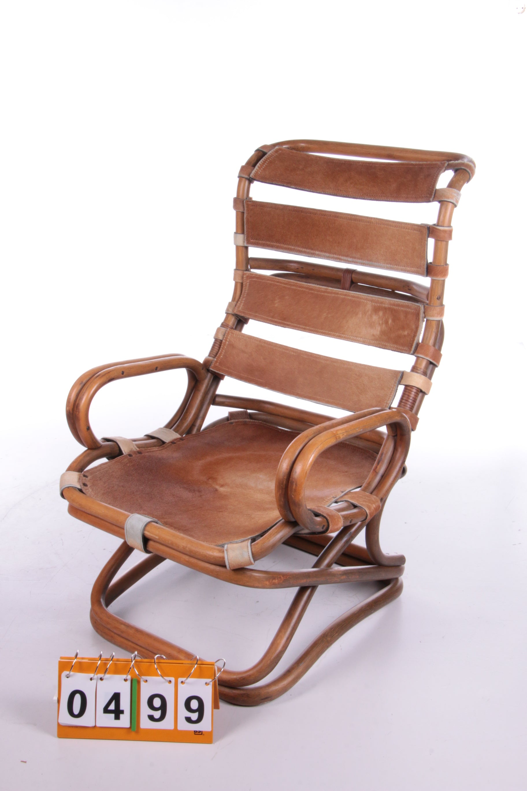 Tito Agnoli Relax chair made Bamboo and leather,1960s – Timeless-Art