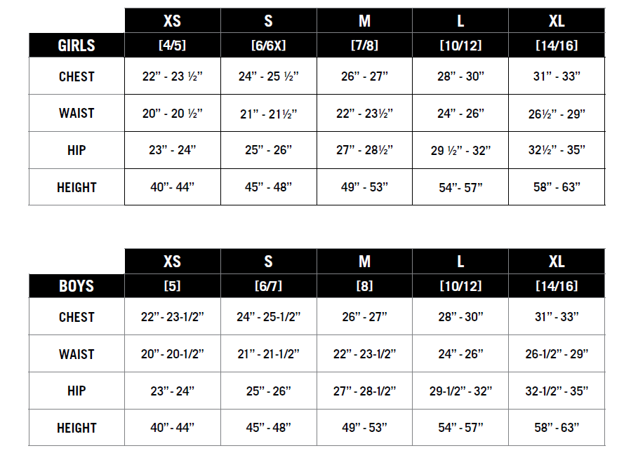 New Era Youth Size Charts | U.S. Soccer Store®