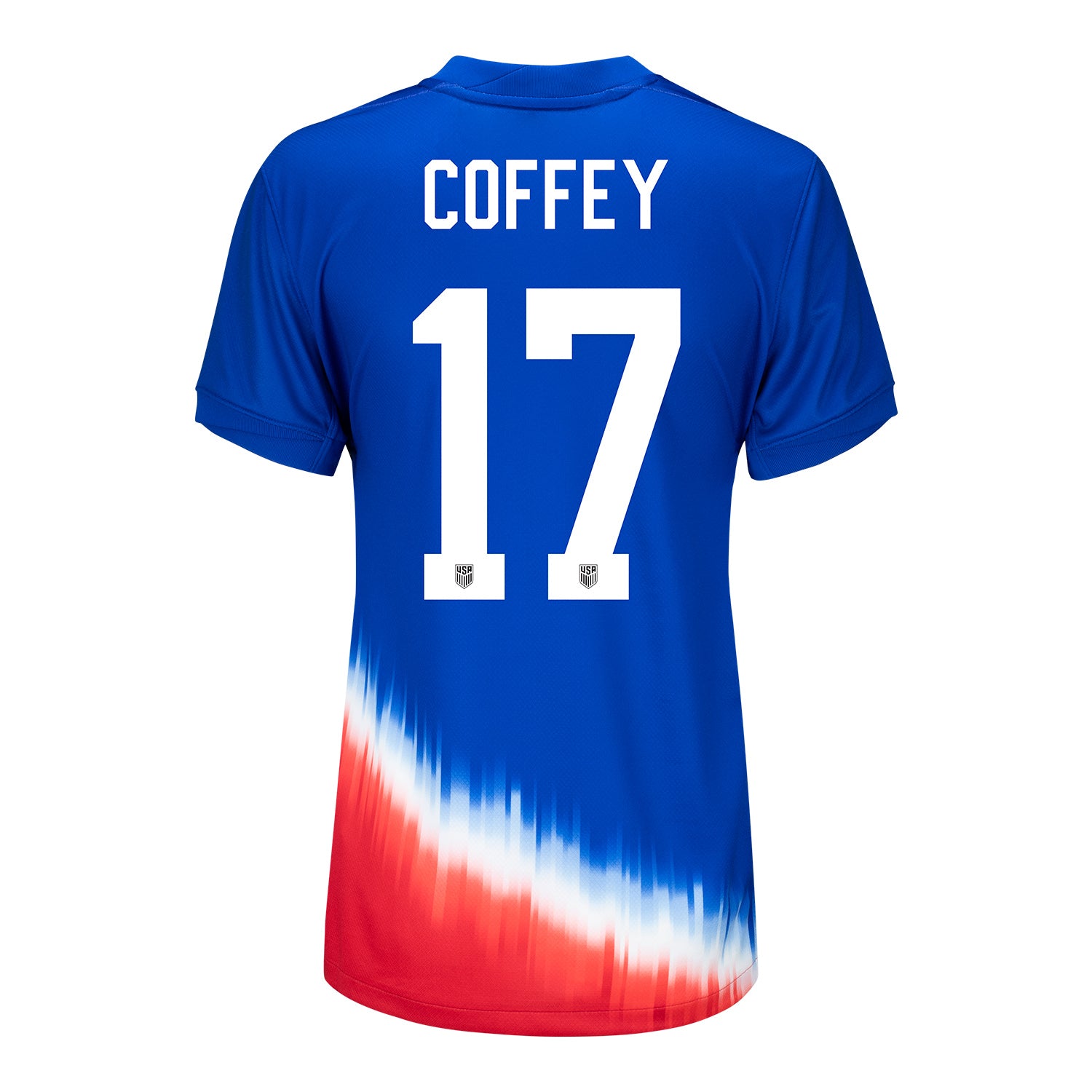 Women's Nike USWNT 2024 Personalized American Icon Away Stadium Jersey - Back View