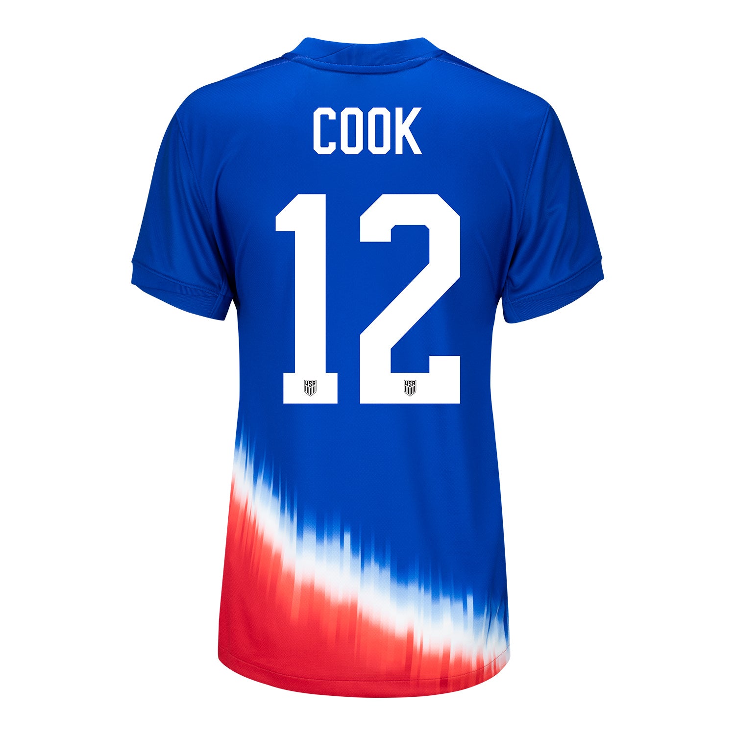 Women's Nike USWNT 2024 Personalized American Icon Away Stadium Jersey - Back View