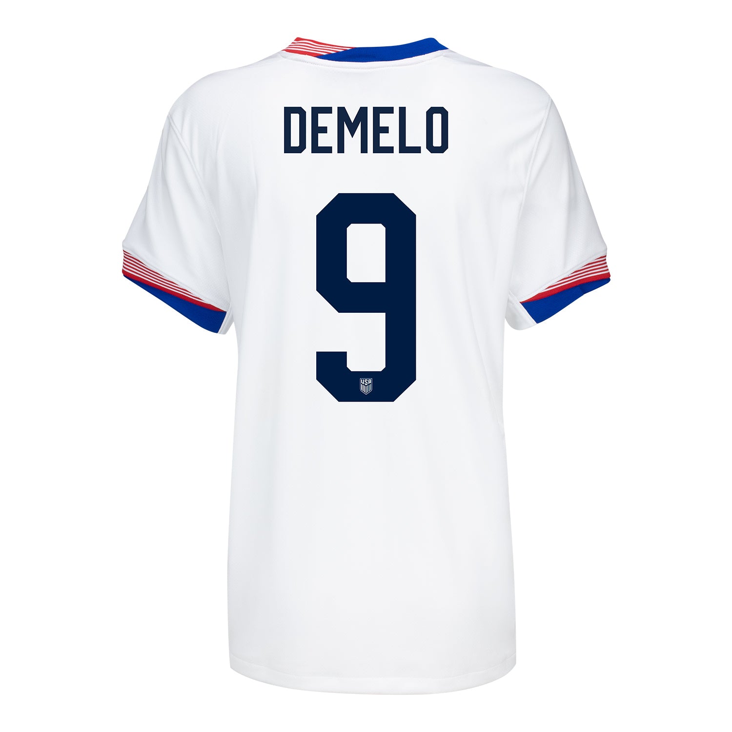 Women's Nike USWNT 2024 Personalized American Classic Home Stadium Jersey - Back View