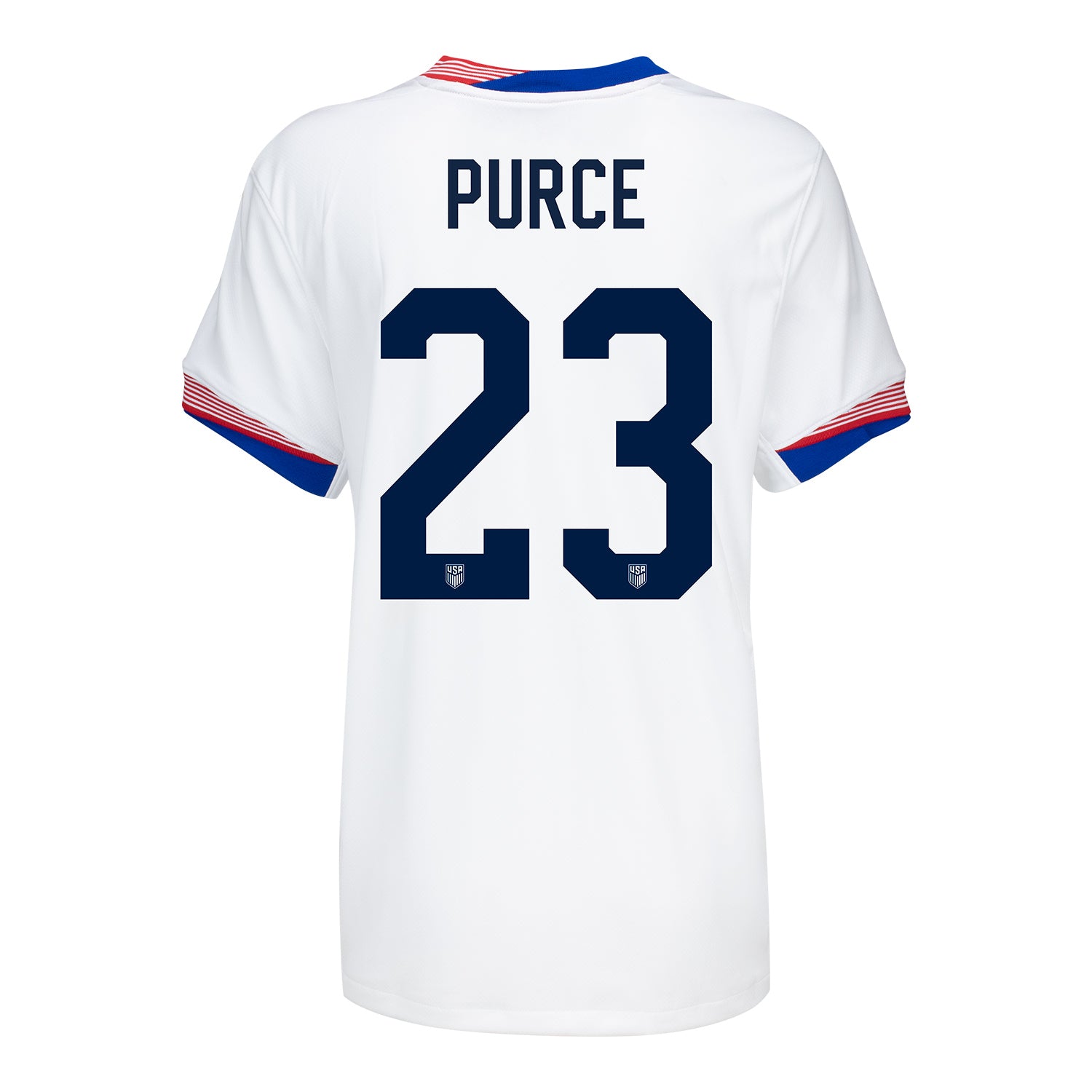 Women's Nike USWNT 2024 Personalized American Classic Home Stadium Jersey - Back View