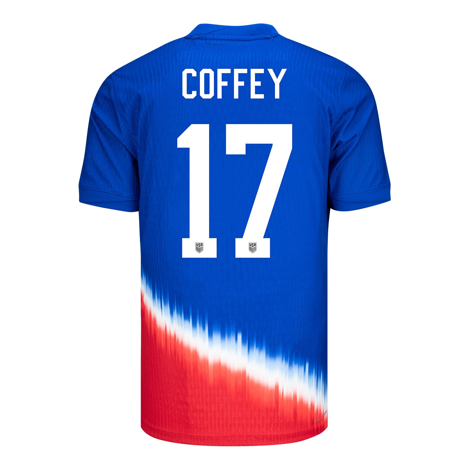 Men's Nike USWNT 2024 Personalized American Icon Away Match Jersey - Back View