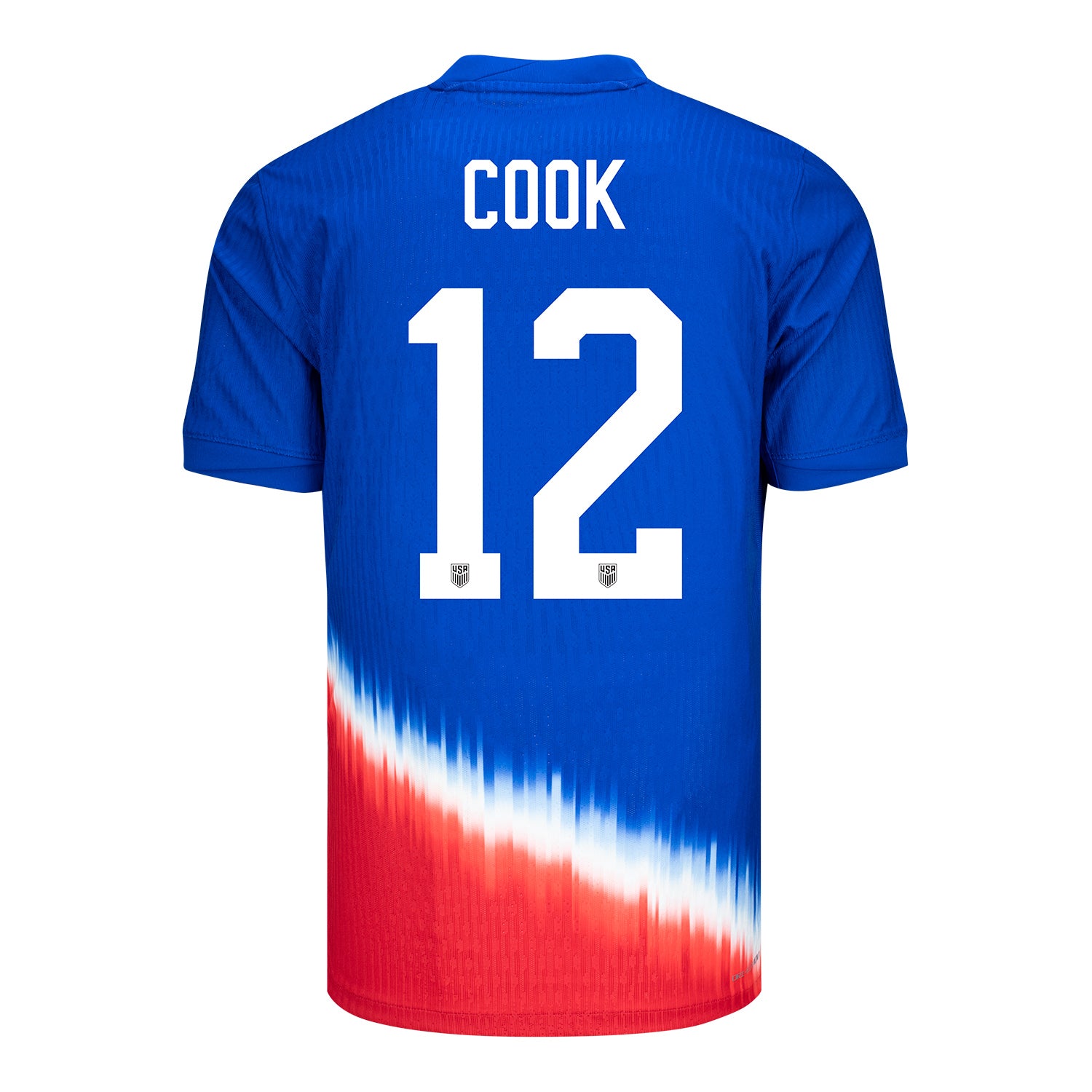 Men's Nike USWNT 2024 Personalized American Icon Away Match Jersey - Back View