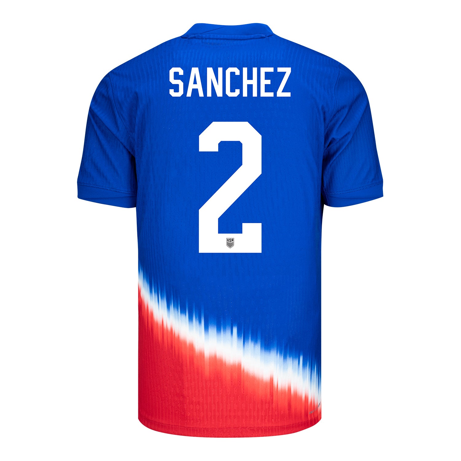 Men's Nike USWNT 2024 Personalized American Icon Away Match Jersey - Back View