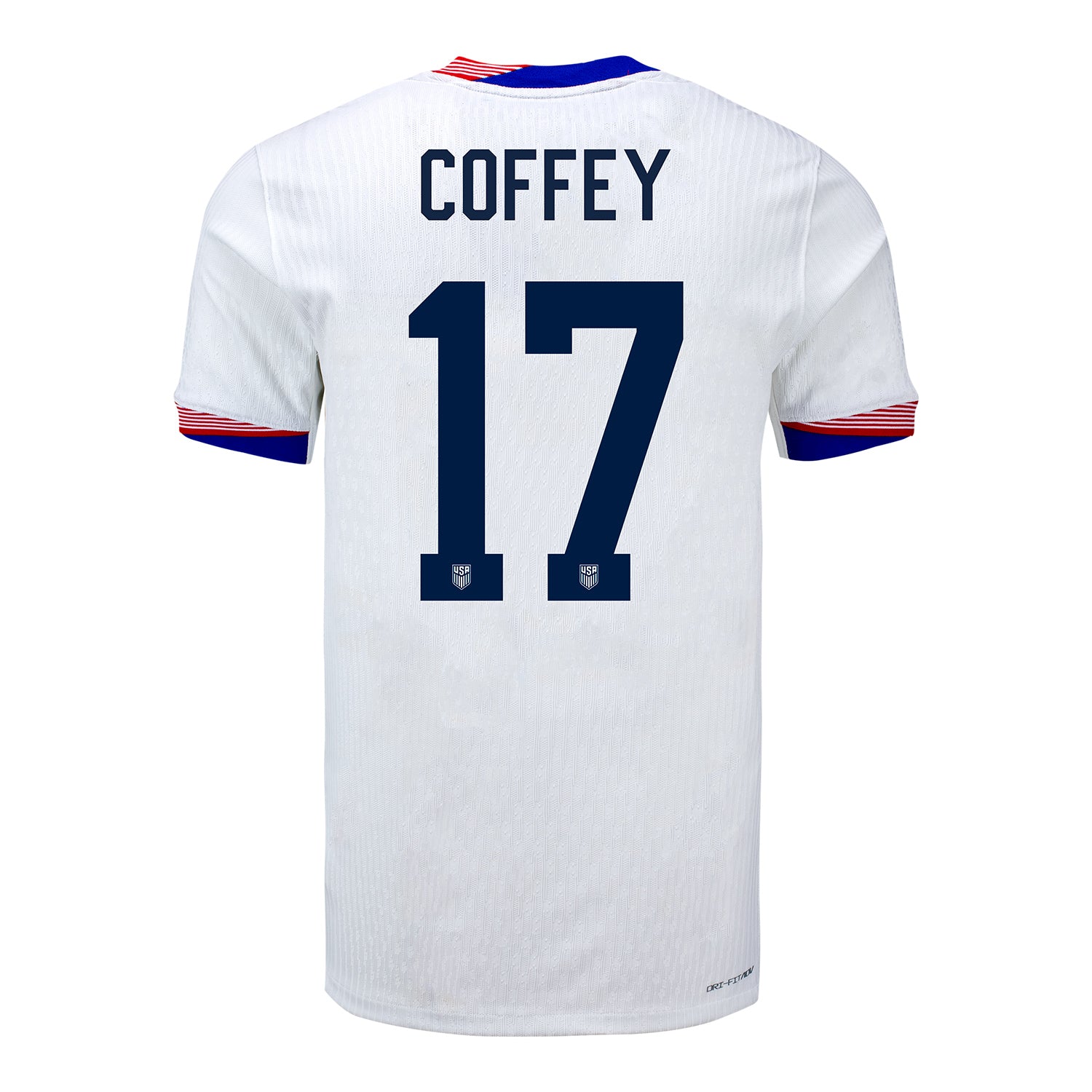 Men's Nike USWNT 2024 Personalized American Classic Home Match Jersey - Back View