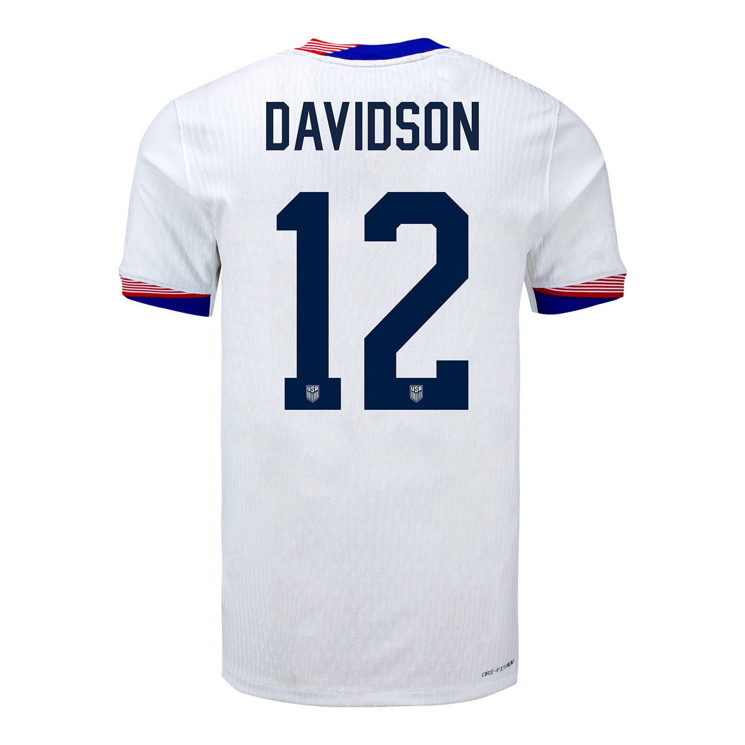 Men's Nike USWNT 2024 Personalized American Classic Home Match Jersey - Back View