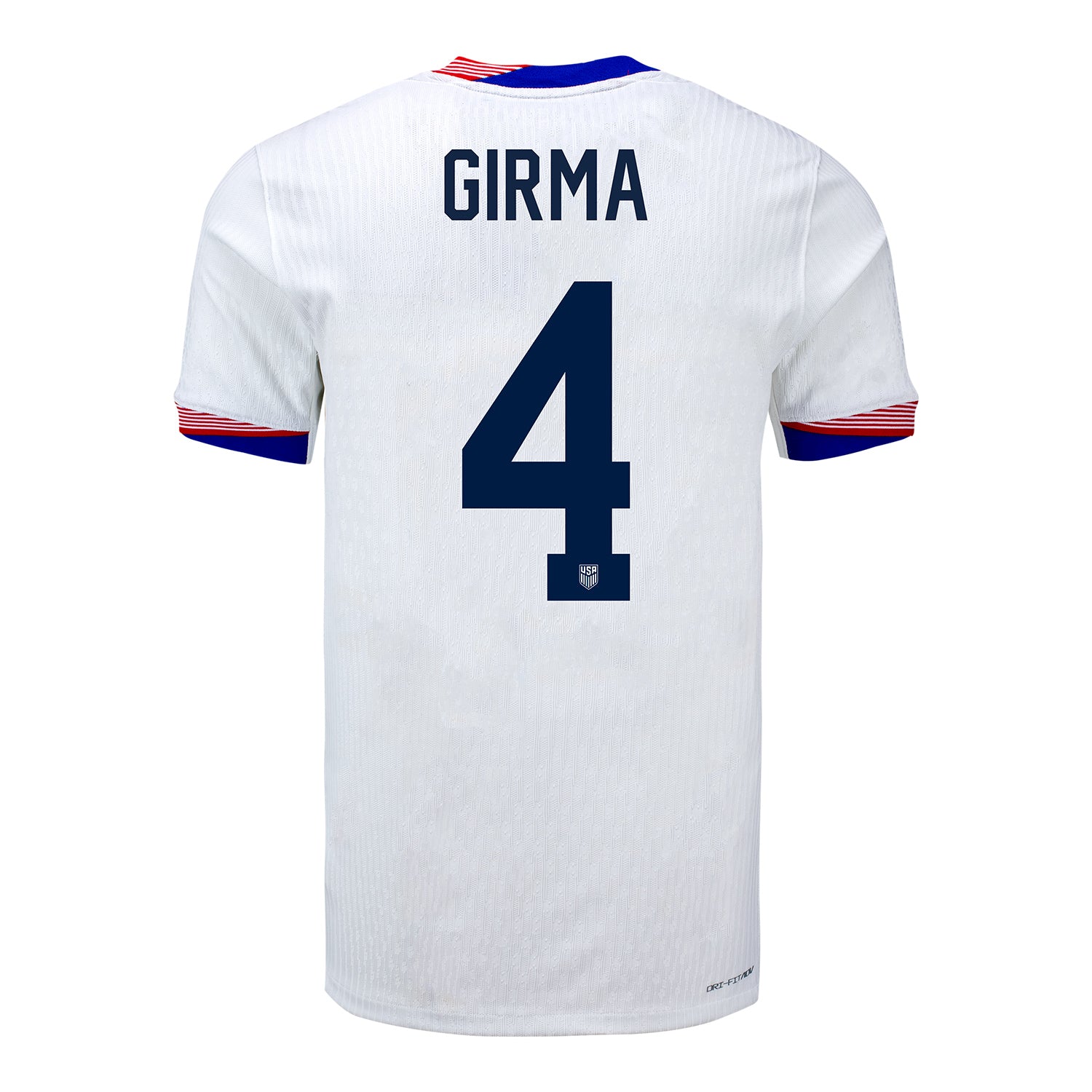 Men's Nike USWNT 2024 Personalized American Classic Home Match Jersey - Back View