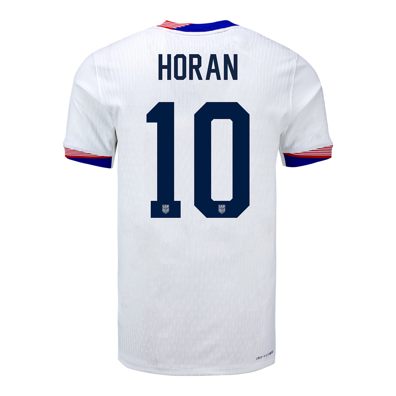 Men's Nike USWNT 2024 Personalized American Classic Home Match Jersey - Back View