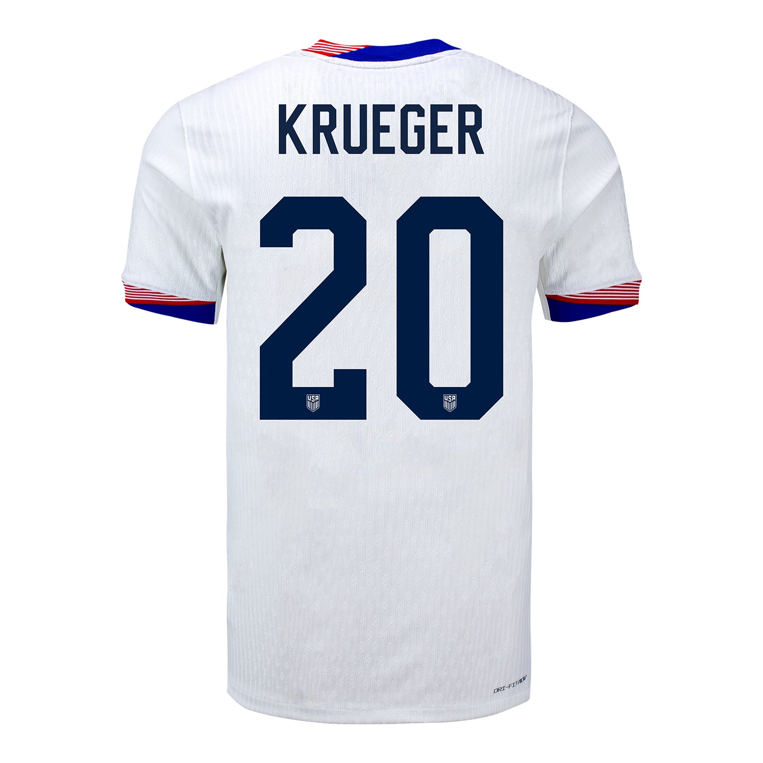 Men's Nike USWNT 2024 Personalized American Classic Home Match Jersey - Back View