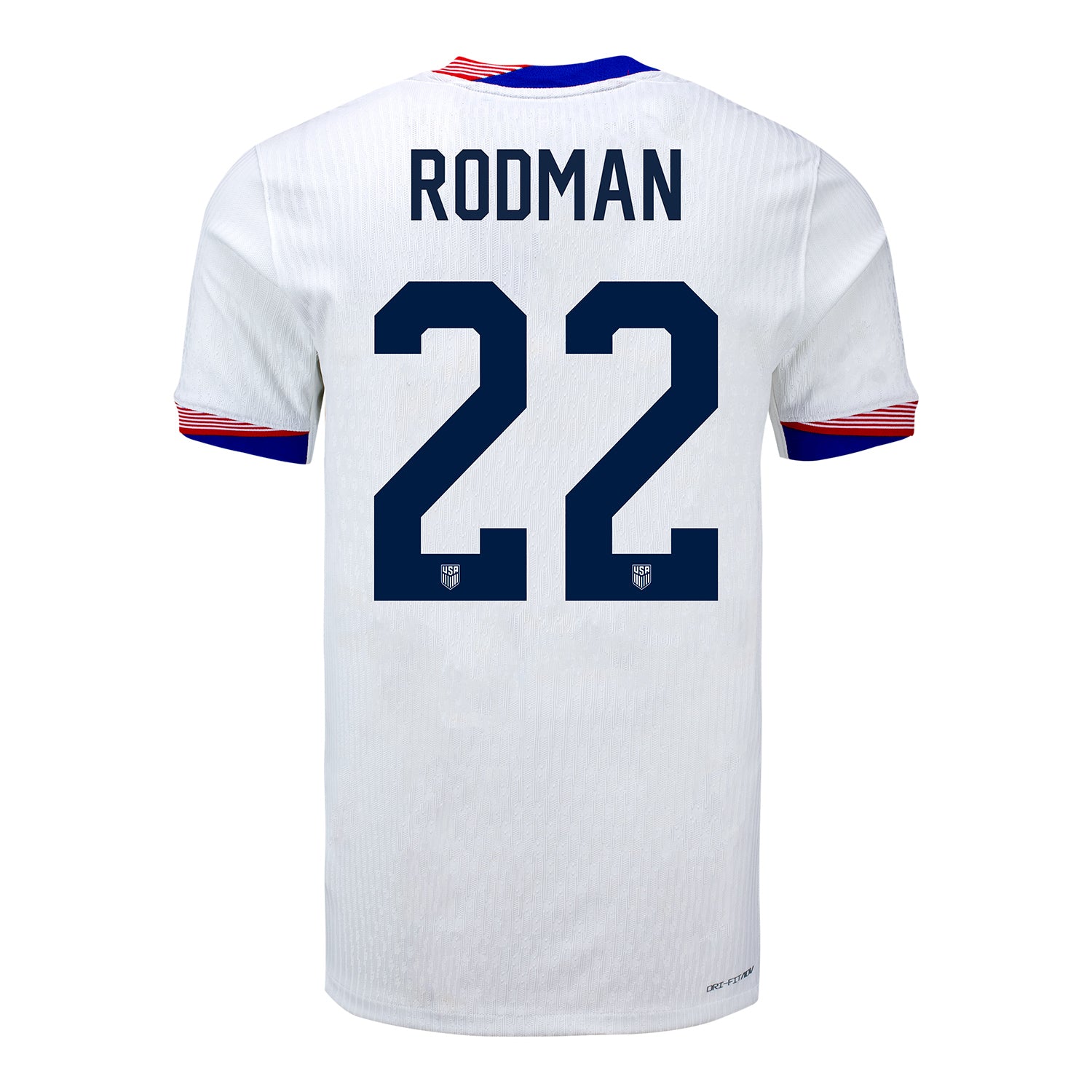 Men's Nike USWNT 2024 Personalized American Classic Home Match Jersey - Back View