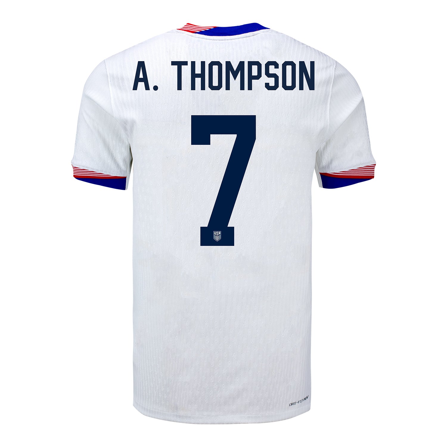 Men's Nike USWNT 2024 Personalized American Classic Home Match Jersey - Back View