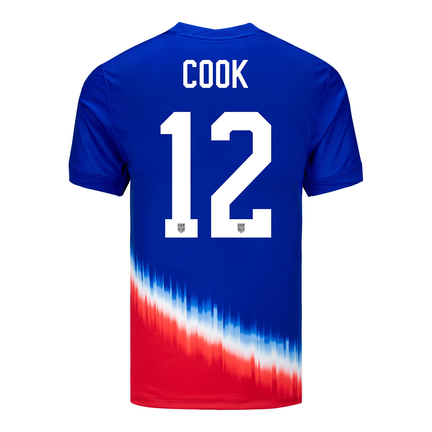 Men's Nike USWNT 2024 Personalized American Icon Away Stadium Jersey - Back View