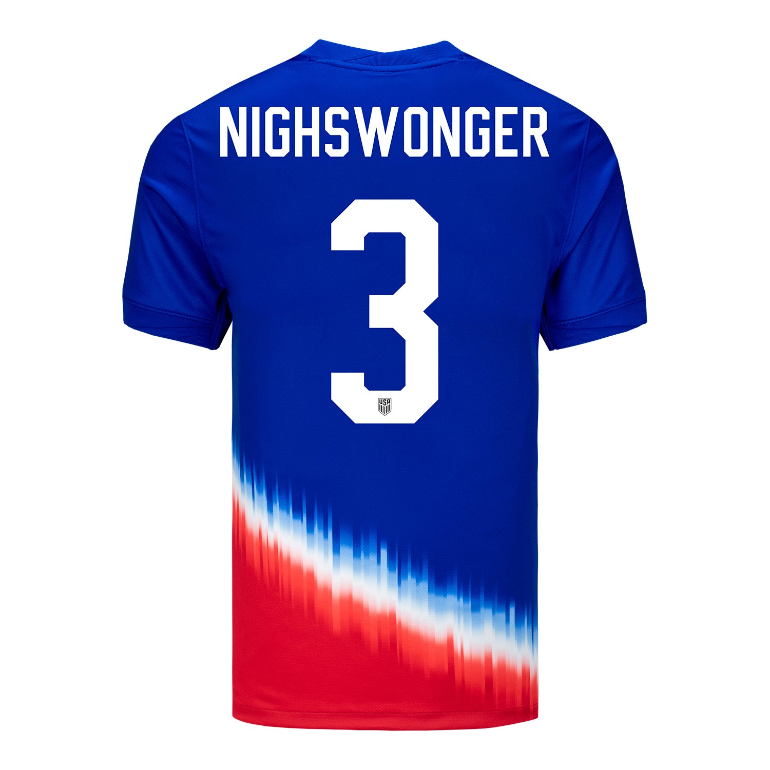 Men's Nike USWNT 2024 Personalized American Icon Away Stadium Jersey - Back View