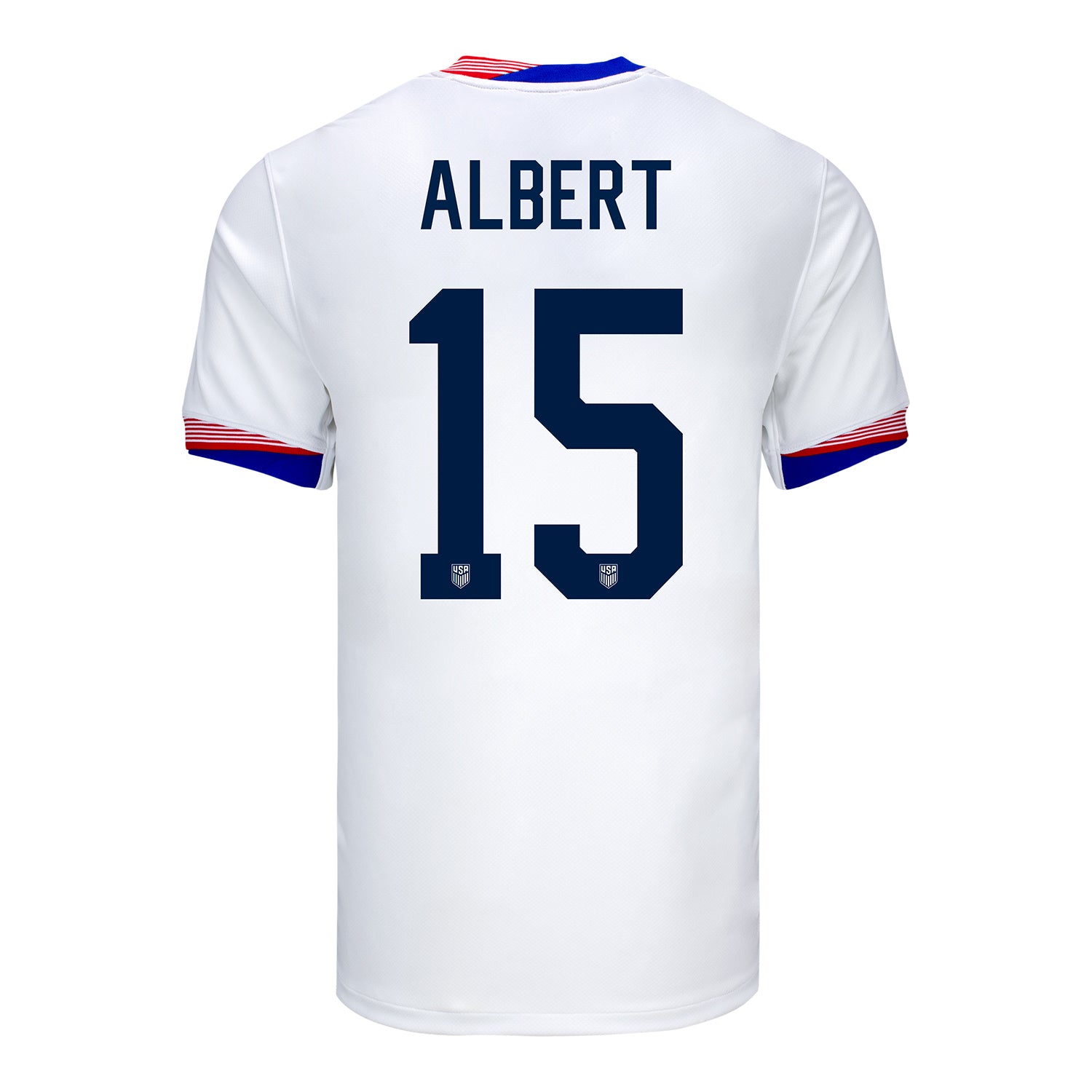 Men's Nike USWNT 2024 Personalized American Classic Home Stadium Jersey - Back View