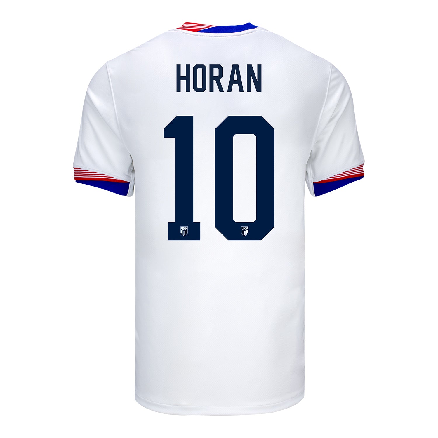 Men's Nike USWNT 2024 Personalized American Classic Home Stadium Jersey - Back View