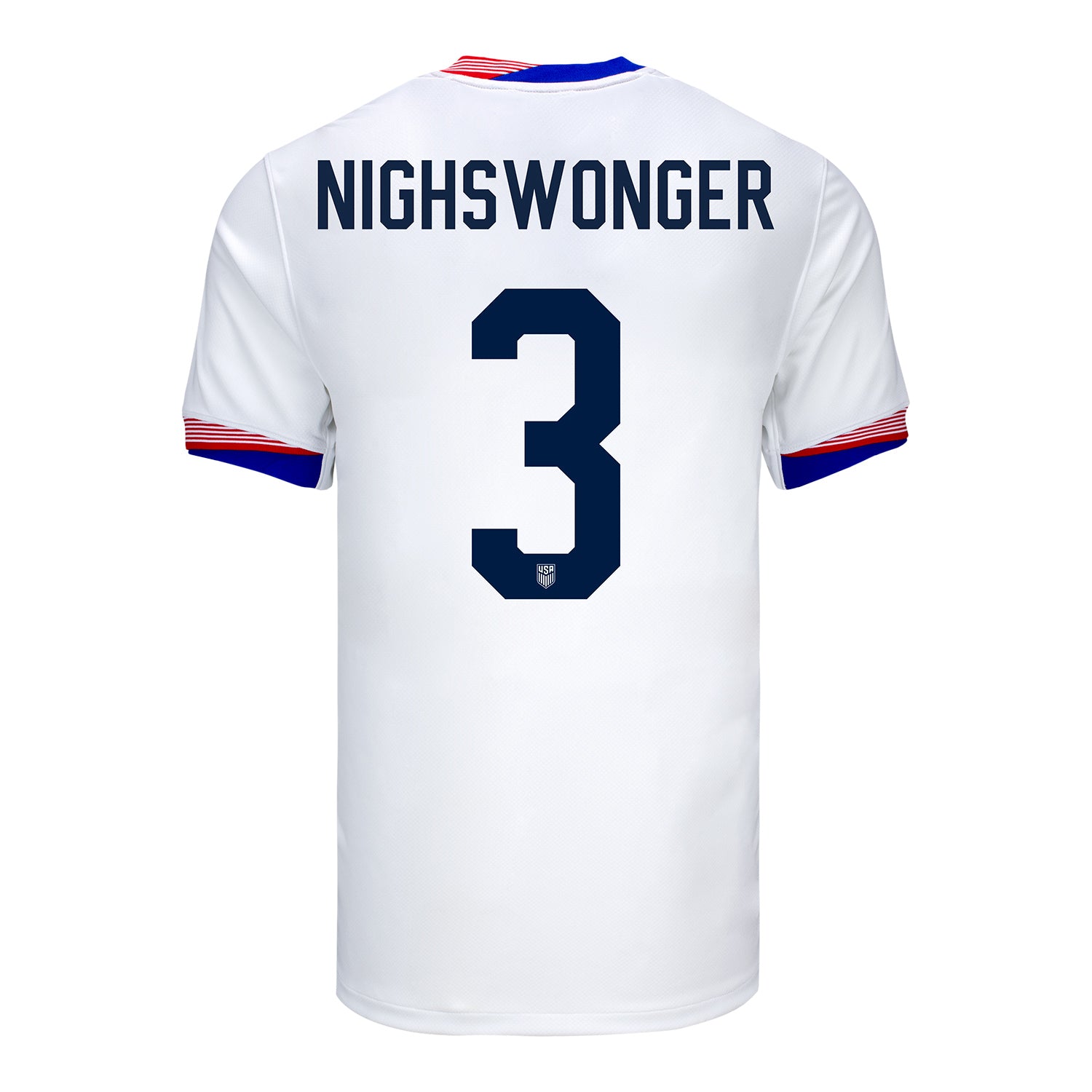 Men's Nike USWNT 2024 Personalized American Classic Home Stadium Jersey - Back View