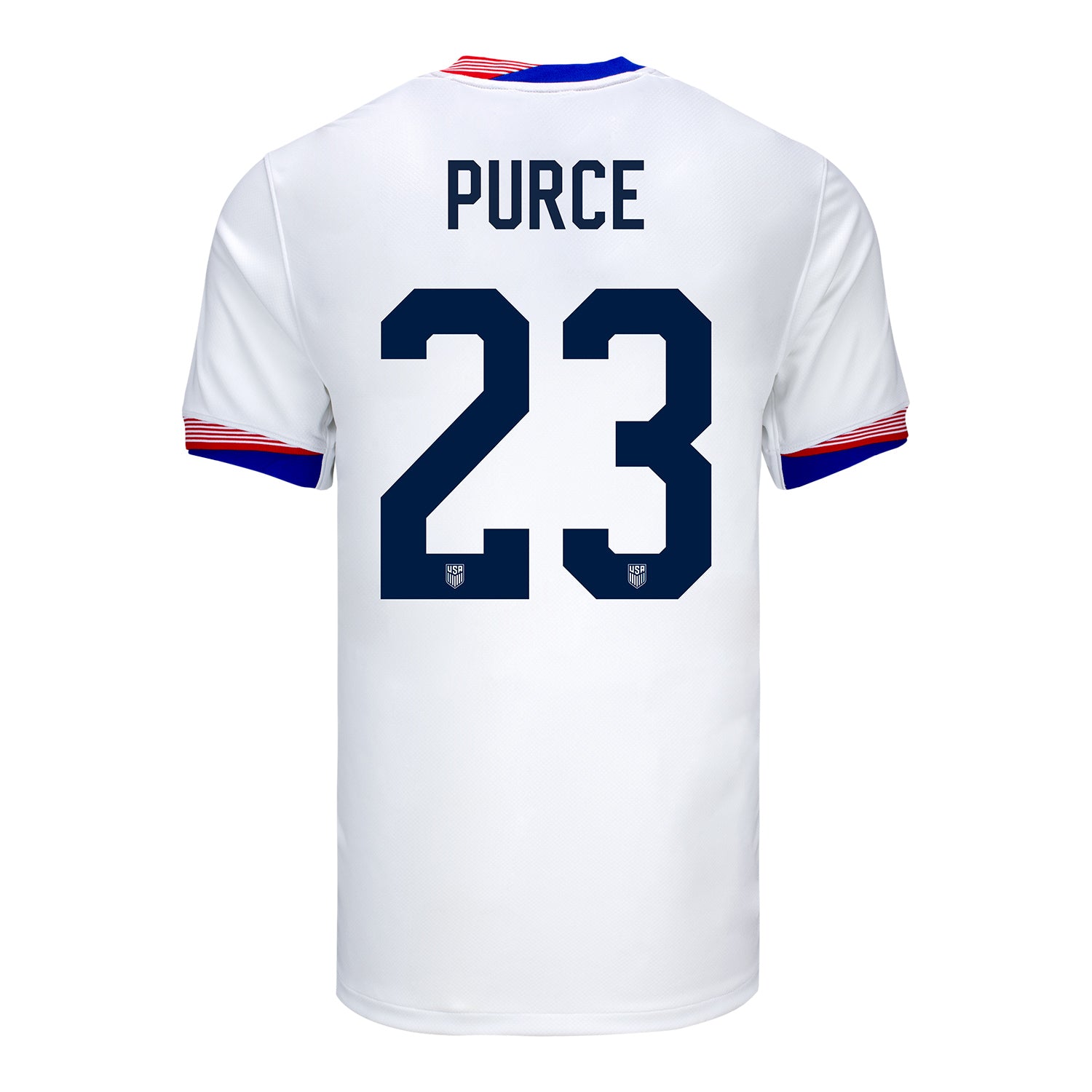 Men's Nike USWNT 2024 Personalized American Classic Home Stadium Jersey - Back View