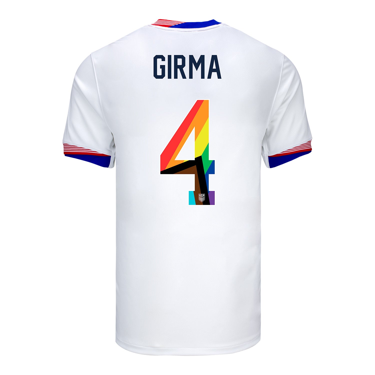 Men's Nike USWNT 2024 Personalized Pride-Themed Home Stadium Jersey