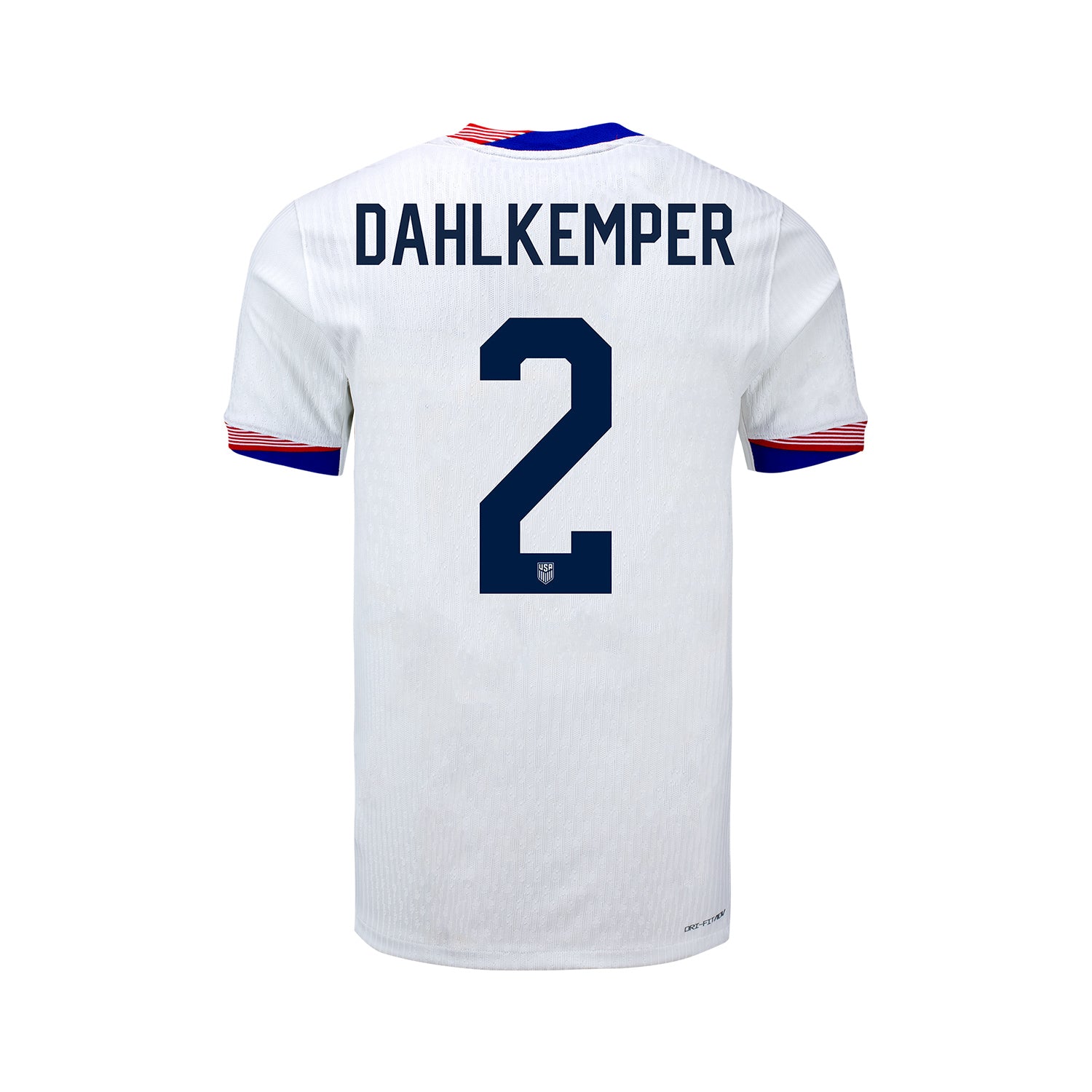 Youth Nike USWNT 2024 Personalized American Classic Home Match Jersey - Back View