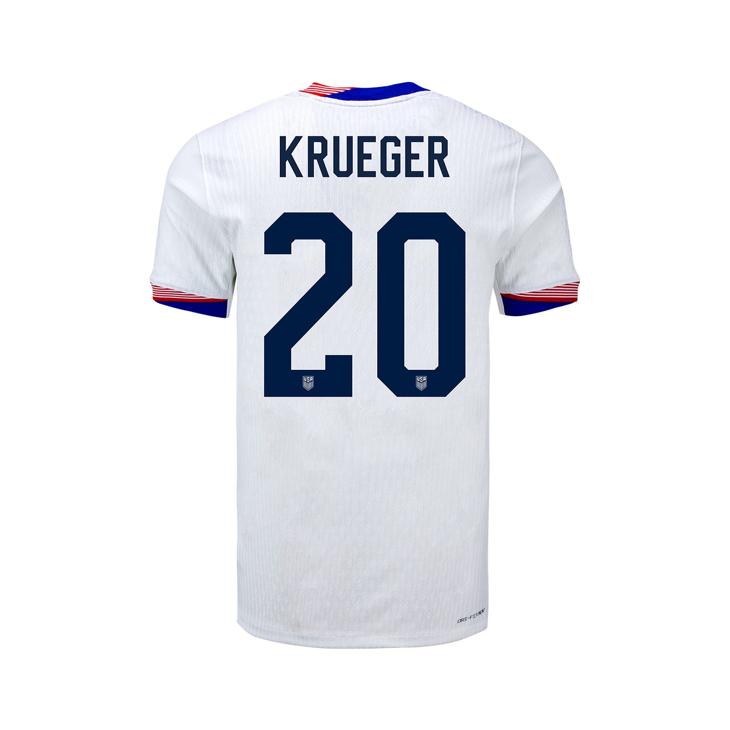 Youth Nike USWNT 2024 Personalized American Classic Home Match Jersey - Back View