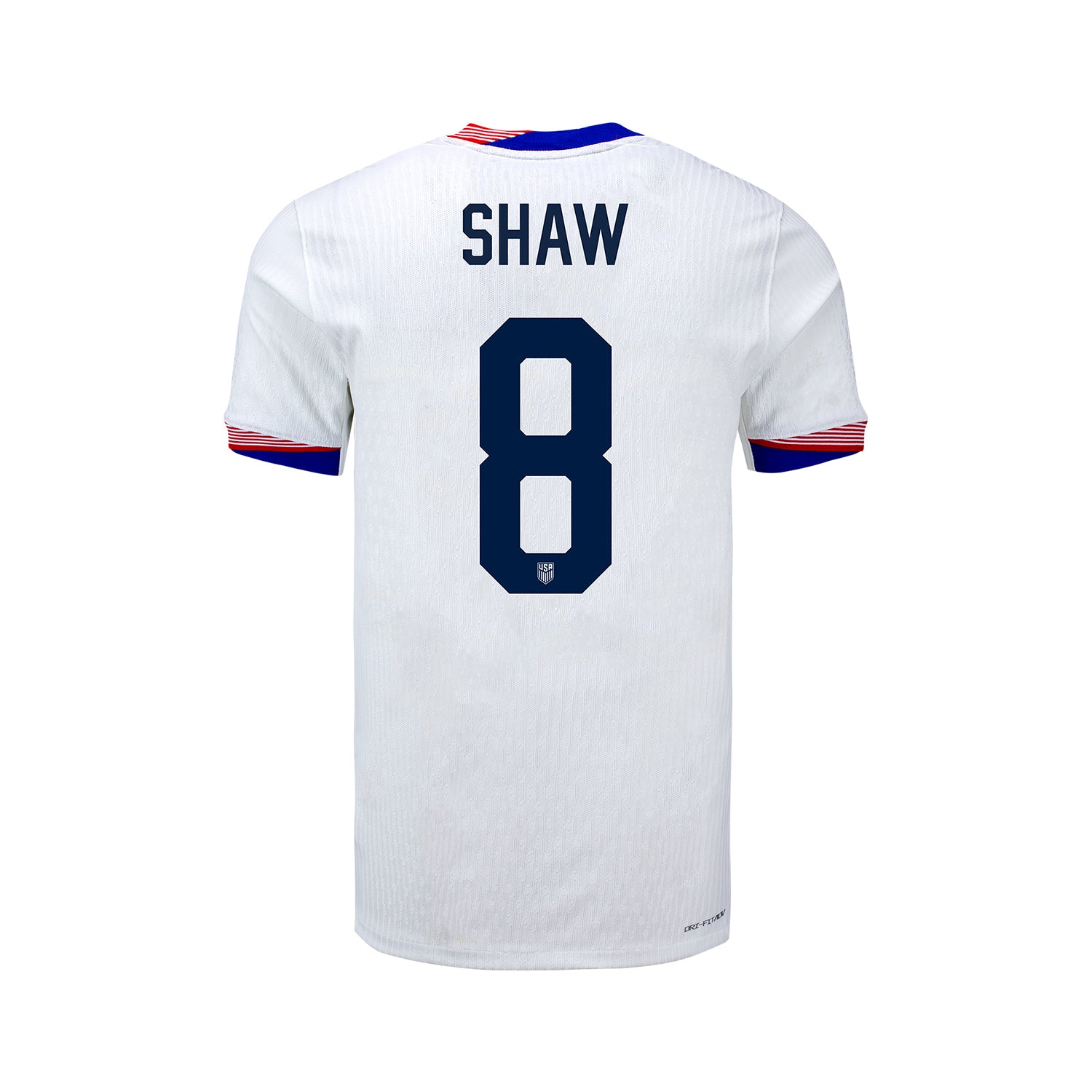 Youth Nike USWNT 2024 Personalized American Classic Home Match Jersey - Back View
