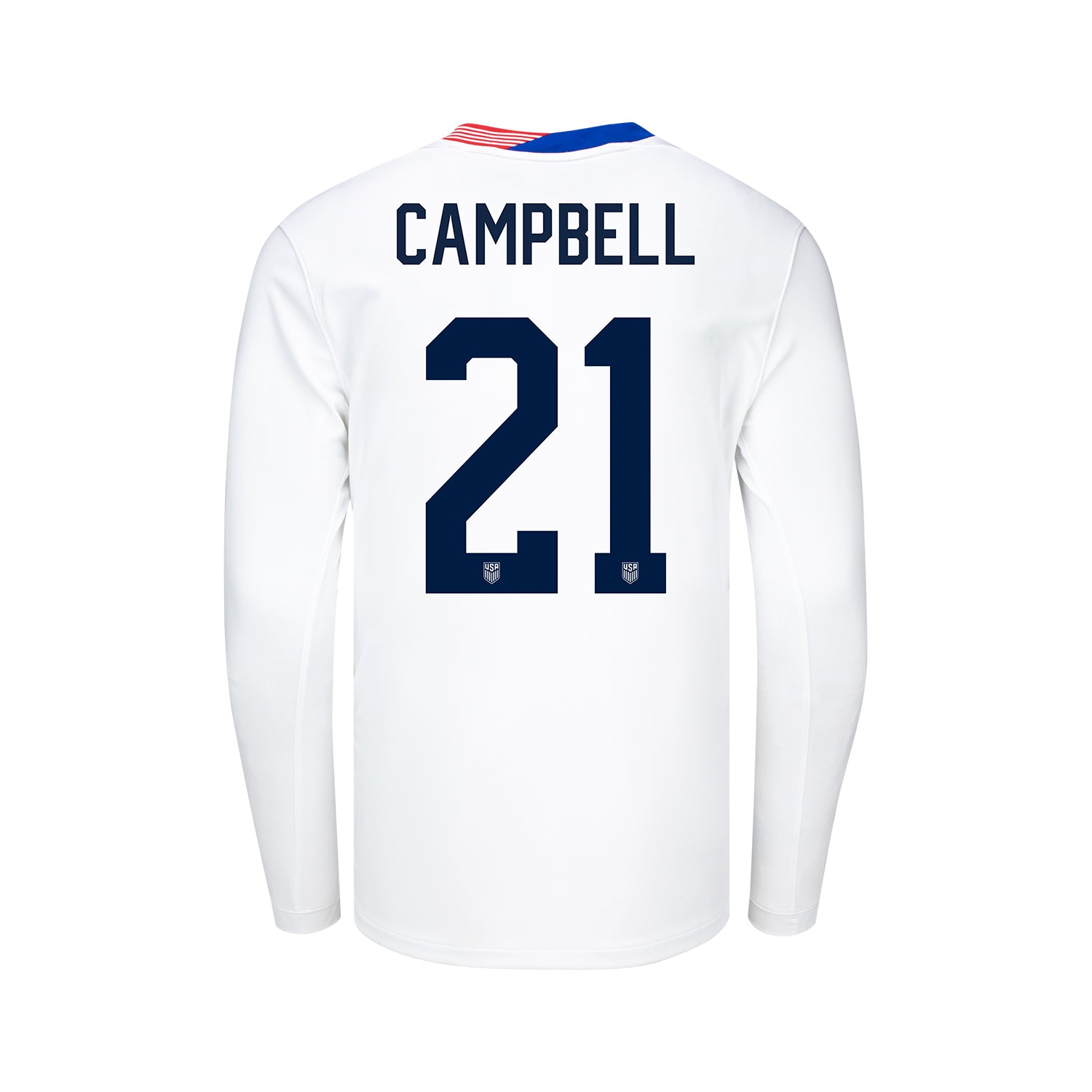 Youth Nike USWNT 2024 Personalized American Classic Home Stadium Long Sleeve Jersey