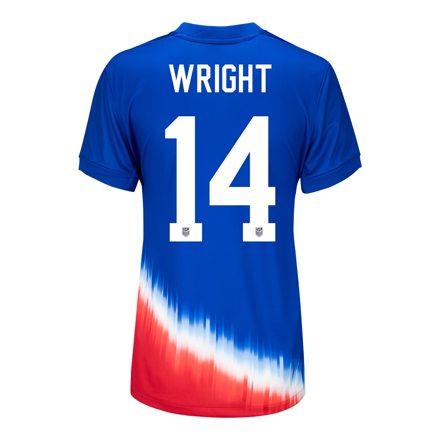 Women's Nike USMNT 2024 Personalized American Icon Away Stadium Jersey - Back View