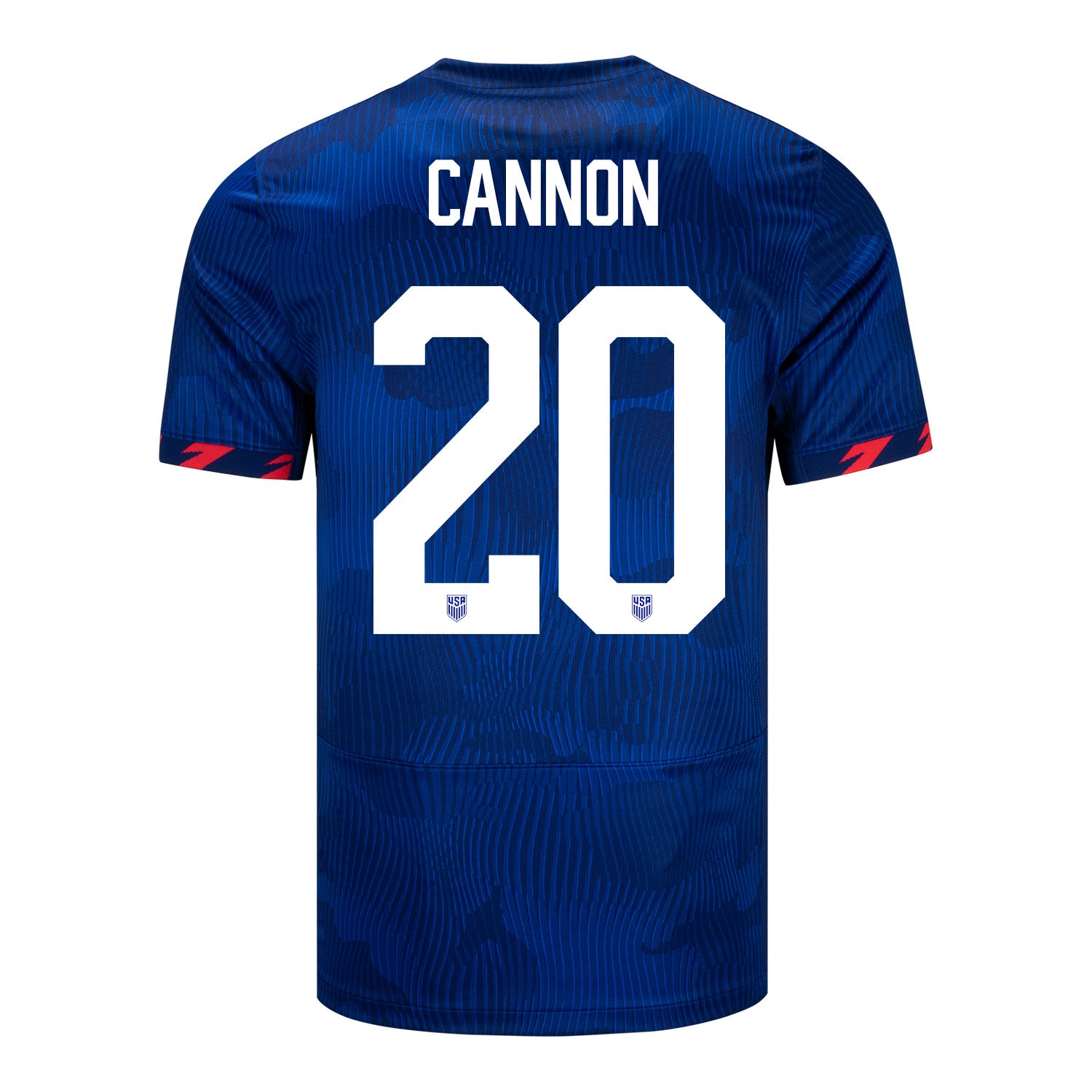 Men's Nike USMNT 2023 Personalized Away Stadium Jersey - Back View